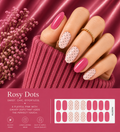 Sorelle Nails – Rosy Dots Semi Cured Gel Nail Wraps