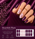 Sorelle Nails – Heartfelt Plum Semi Cured Gel Nail Wraps