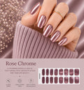 Sorelle Nails – Rose Chrome Semi Cured Gel Nail Wraps