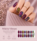 Sorelle Nails – Wild & Vibrant Animal Print Semi Cured Gel Nail Wraps