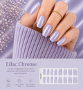 Sorelle Nails – Lilac Chrome Semi Cured Gel Nail Wraps