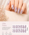 Sorelle Nails – Lilac Daisy Semi Cured Gel Nail Wraps
