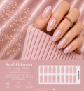 Sorelle Nails – Rosé Glimmer Semi Cured Gel Nail Wraps